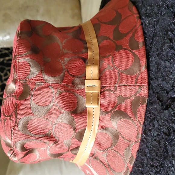 Beautiful Authentic Coach Vintage Red bucket hat... preloved (worn once) - Picture 7 of 7